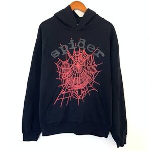 Spider Worldwide Spider Hoodie Size L Black Streetwear Edge Premium Comfort